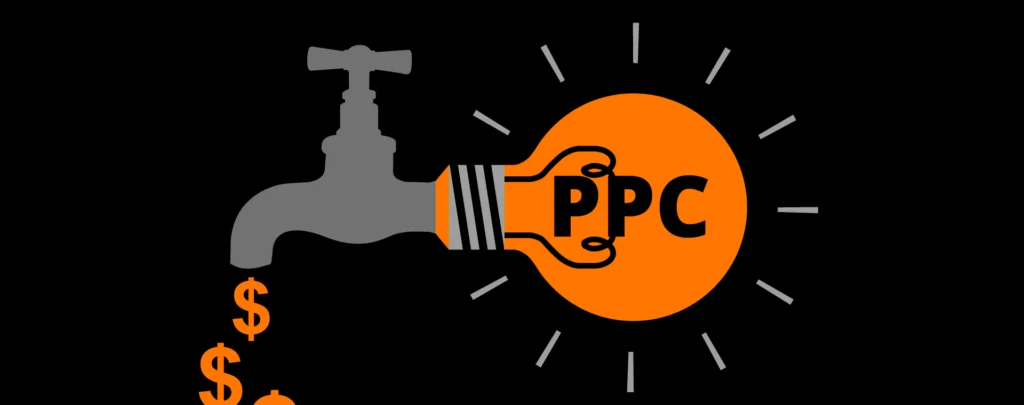 A faucet illustrating a PPC campaign losing money